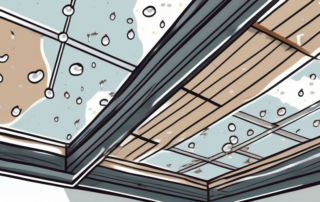 A roof with visible hail damage