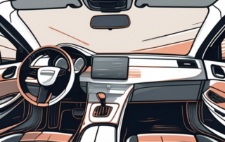 Various car parts made of plastic such as the dashboard