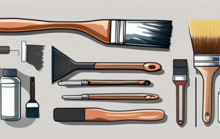 Various tools and substances commonly used for paint removal
