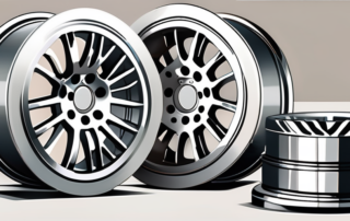 Several high-quality aluminum car wheels