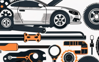 A car engine with a highlighted timing chain