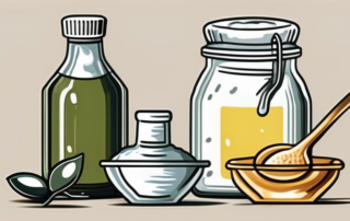 Various household items such as vinegar