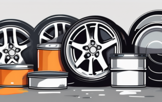 A set of car rims