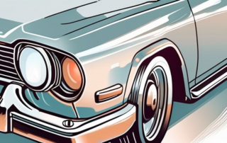 A spray gun applying pearl effect paint on a car part