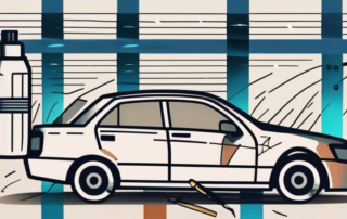 A car with a plastic bumper