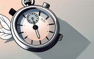 A freshly painted object with a can of clear lacquer and a stopwatch to denote the drying time