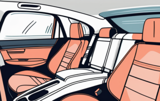 A car interior being cleaned and refreshed