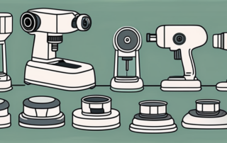 Several small polishing machines of different shapes and sizes