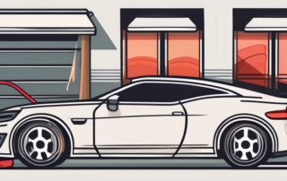 Dimmed taillights on a car