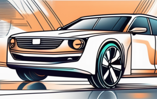 A car gleaming brightly after being polished by a high-tech automated polishing machine