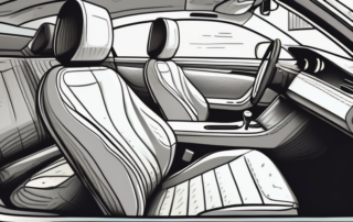 The interior of a car