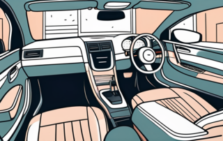A car interior showcasing a clean dashboard