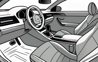 The interior of a car