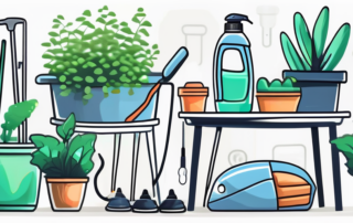 Various outdoor plastic items such as garden furniture