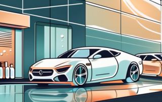 Several high-end cars lined up
