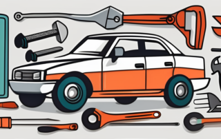 Various car parts such as doors