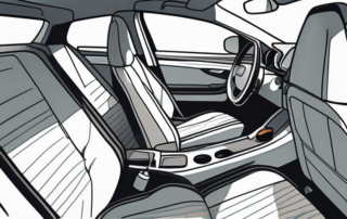 The interior of a car