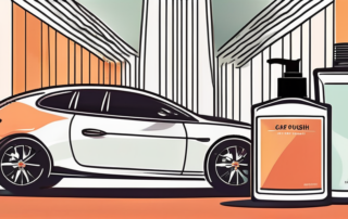 A selection of car polish products on a table