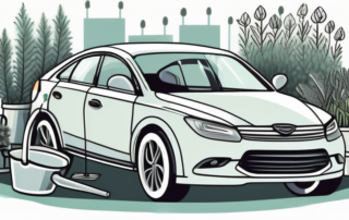A car with exaggerated proportions