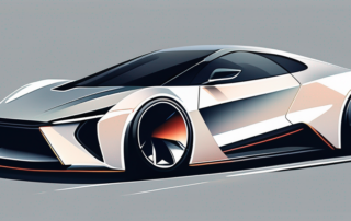 A sleek car with a matte finish