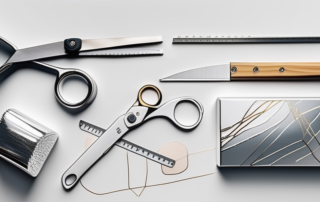 Different types of foil and tools like scissors