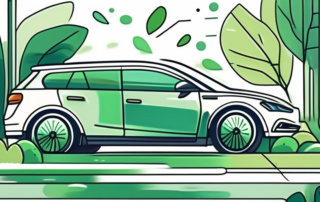 A car being cleaned with eco-friendly