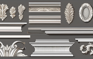 Various decorative moldings and trims