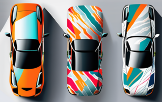 Three different cars