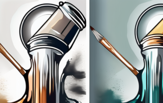 Two metallic objects side by side