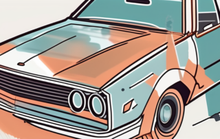 A car with noticeable deep scratches on its plastic parts