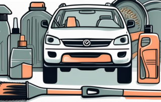 Various car parts made of plastic (like dashboard