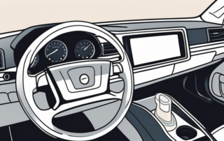 The interior of a car