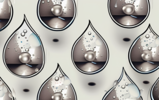 Several water droplets