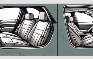 A detailed car interior getting cleaned with professional tools