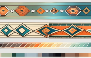 Various types of decorative trim tape (zierleistenfolie) in different shapes and colors