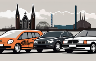 Various cars with different types of vinyl wraps