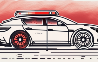 A car's rear lights being tinted