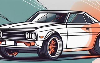 A car with enhanced visual features like custom paint