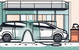 A car being washed