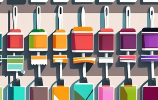 Various types of paint rollers