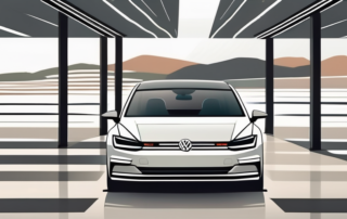 A sleek volkswagen car with black 17 inch wheel covers