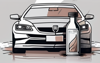 A pair of car headlights