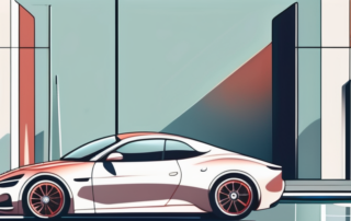 A matte-finished car with a polishing cloth and a bottle of polish next to it