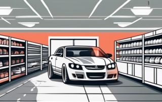 Various car parts like engine