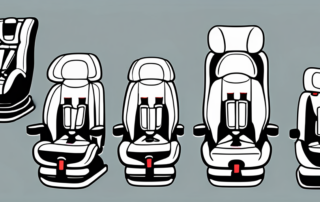 A variety of child car seats