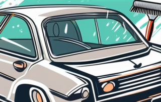 A car with a shining