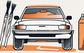 A car with visible scratches on its surface