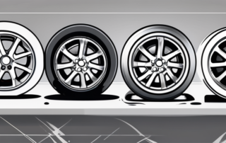 Alloy wheels being painted