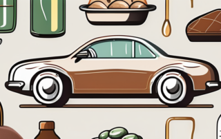 Various household items like a toothbrush