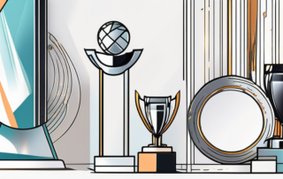 Various scratch removal products displayed on a pedestal